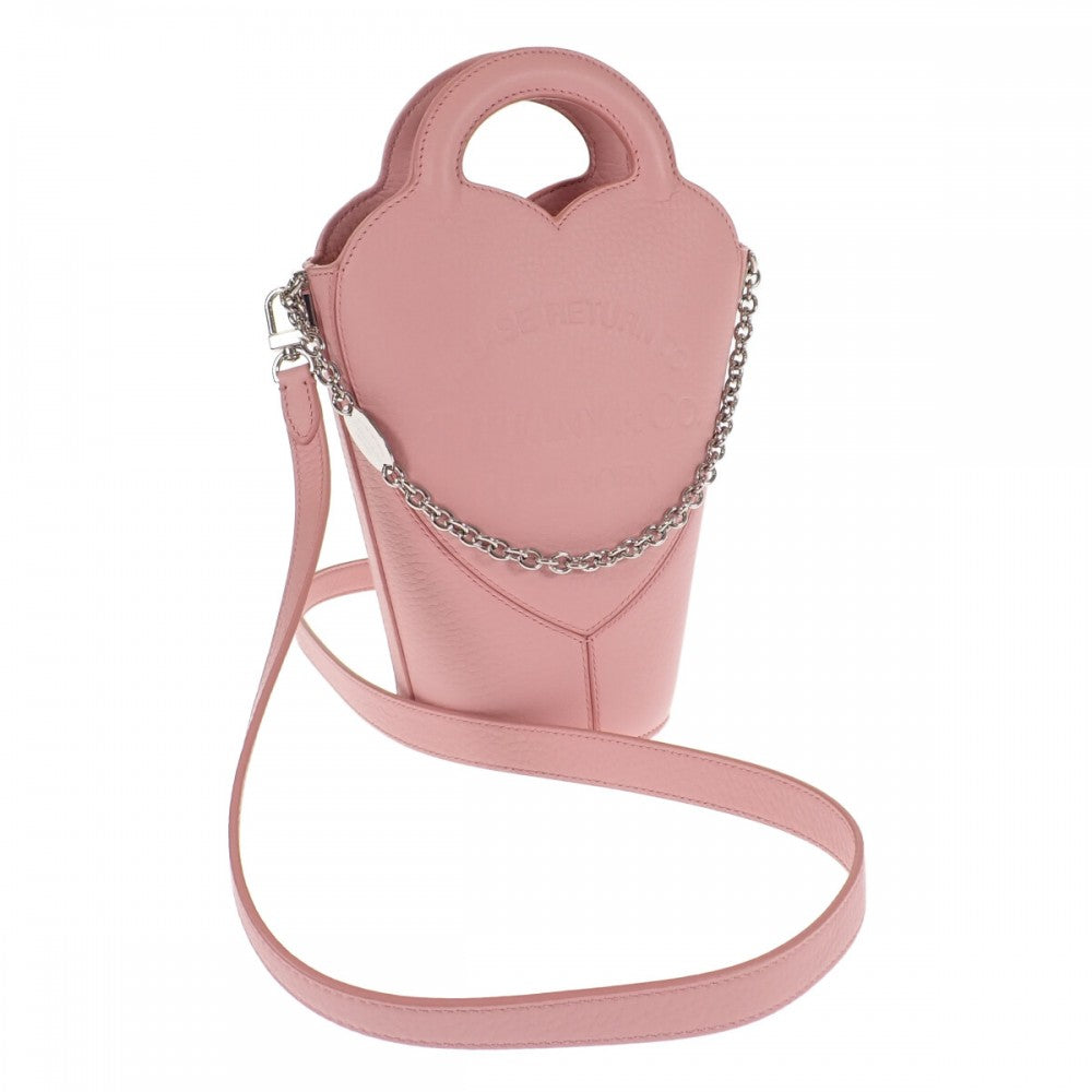 ティファニー TIFFANY&Co. リターントゥティファニー ミニクロスボディバッグ 日本限定 72458478 2WAYバッグ トリヨンレザー ブラッシュピンク シルバー金具 レディース【中古】【Aランク】