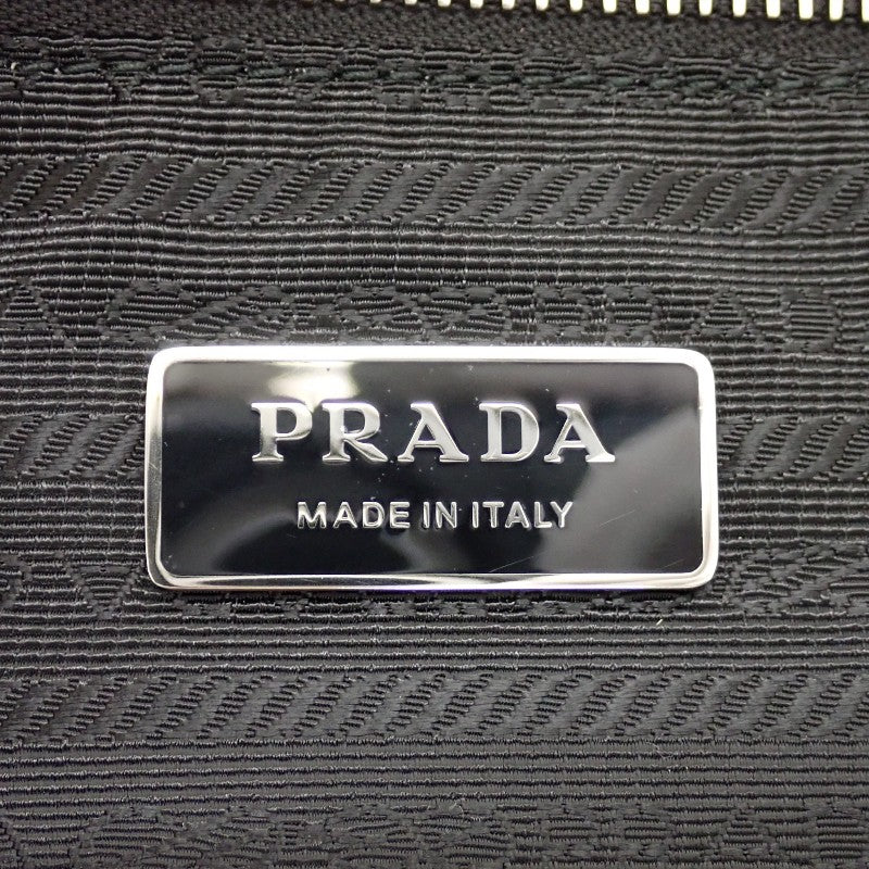 プラダ PRADA テリートートバッグ トライアングルロゴ 1BG130 トートバッグ パイル ホワイト レディース【中古】【Aランク】