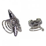 シャネル CHANEL ココマーク スター 2個セット ヘアアクセサリー GP ラインストーン シルバー レディース【中古】【Sランク】