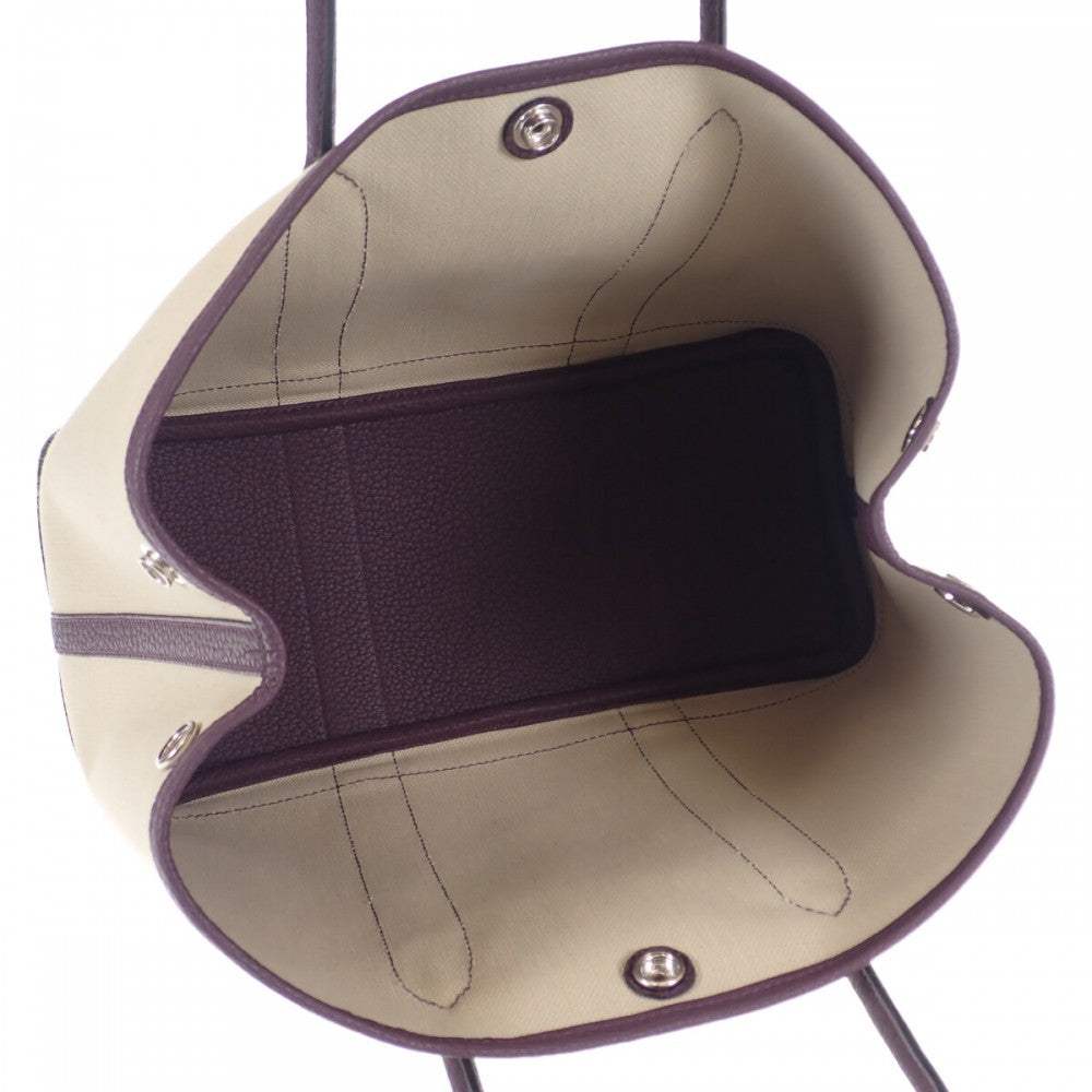 エルメス HERMES ガーデンパーティTPM ハンドバッグ キャンバス ネゴンダ トワルミリタリー ベトン カシス レディース【中古】【Sランク】