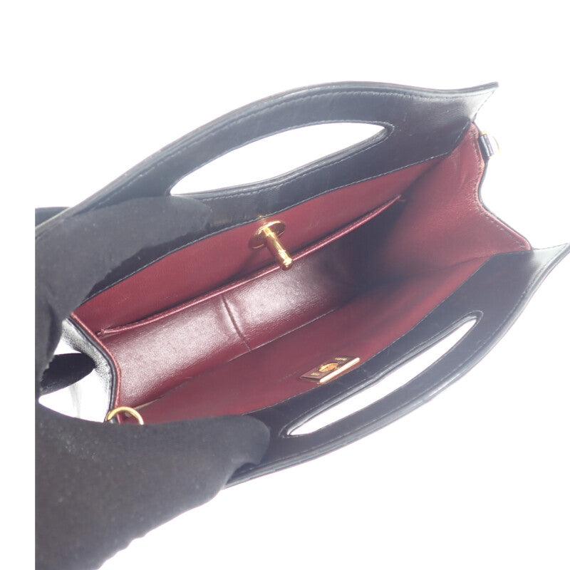 シャネル CHANEL シャネル31 ヴィンテージ 2WAYバッグ ショルダーバッグ ラムスキン コットン ブラック レディース【中古】【ABランク】