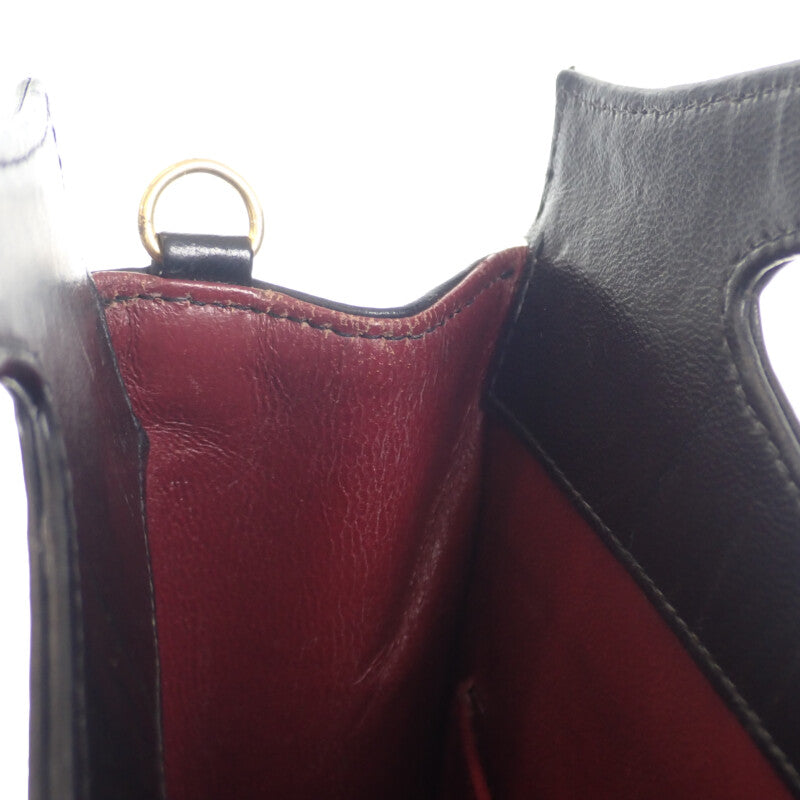 シャネル CHANEL シャネル31 ヴィンテージ 2WAYバッグ ショルダーバッグ ラムスキン コットン ブラック レディース【中古】【ABランク】