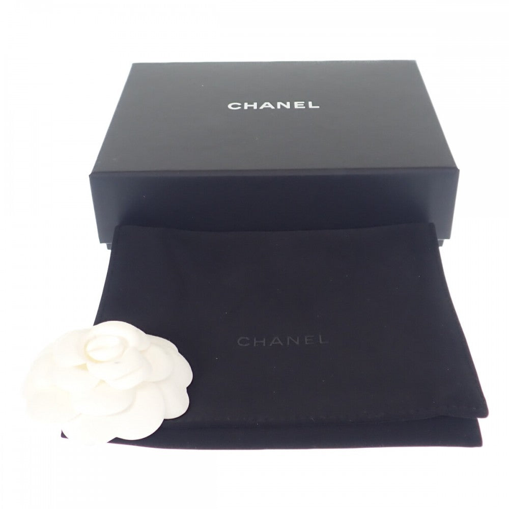 香奈兒 CHANEL COCO Mark 小型翻蓋錢包 AP3397 三折錢包 魚子醬皮革 閃鑽藍 金色金屬配件 女士【中古】【A級】