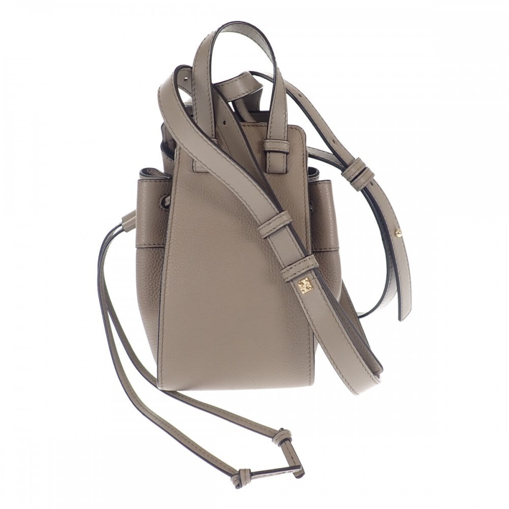 ロエベ LOEWE ハンモック ドローストリングミニ A538V07X15 2WAYバッグ ハンドバッグ ソフトグレインカーフスキン ローレルグリーン レディース【中古】【Aランク】