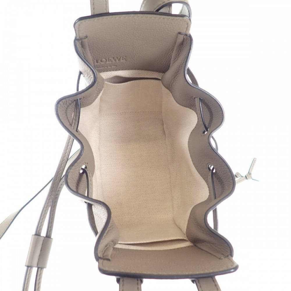 ロエベ LOEWE ハンモック ドローストリングミニ A538V07X15 2WAYバッグ ハンドバッグ ソフトグレインカーフスキン ローレルグリーン レディース【中古】【Aランク】