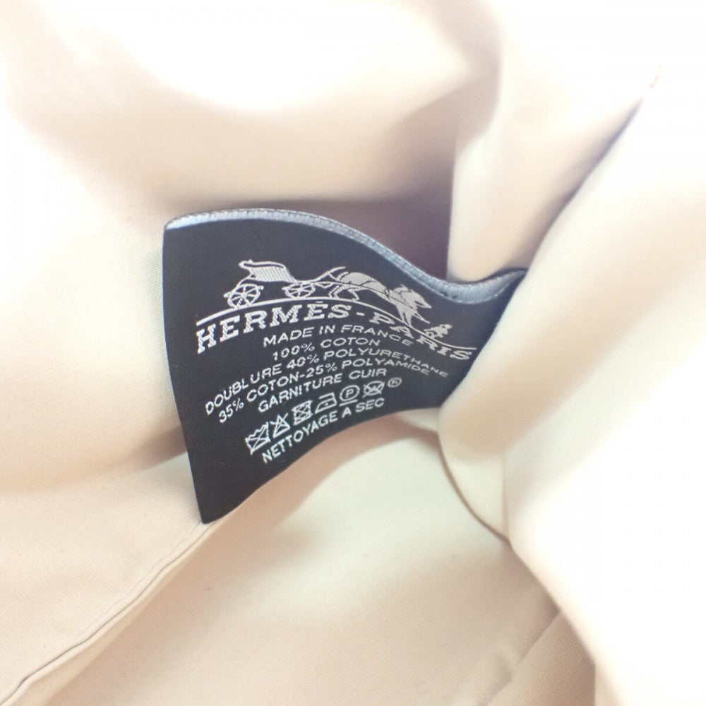 エルメス HERMES ボリードポーチ ミニ 20 H102773M_02 アクセサリーポーチ レザー キャンバス コットン オレンジ フー レディース【中古】【Aランク】