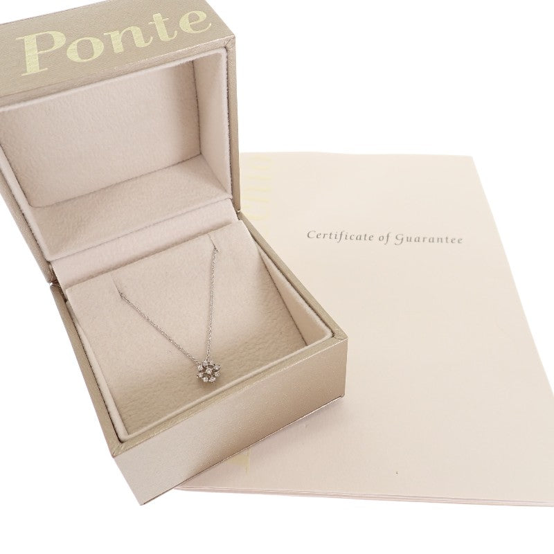 ポンテヴェキオ Ponte Vecchio エターナル GL2121N001WDM9H ネックレス Pt850プラチナ Pt999プラチナ ダイヤモンド レディース【中古】【Aランク】