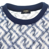 フェンディ FENDI テクニカルメッシュ S FAF682AN66F1KRN 半袖Tシャツ ポリエステル ブルー メンズ【中古】【Aランク】