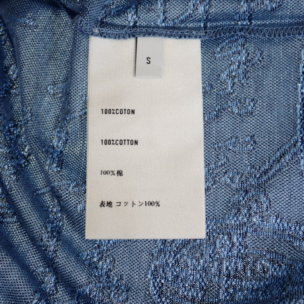 ベルルッティ Berluti ストライプスクリットポロ S R19JPS44-002 ポロシャツ コットン ブルー メンズ【中古】【Sランク】