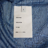 ベルルッティ Berluti ストライプスクリットポロ S R19JPS44-002 ポロシャツ コットン ブルー メンズ【中古】【Sランク】