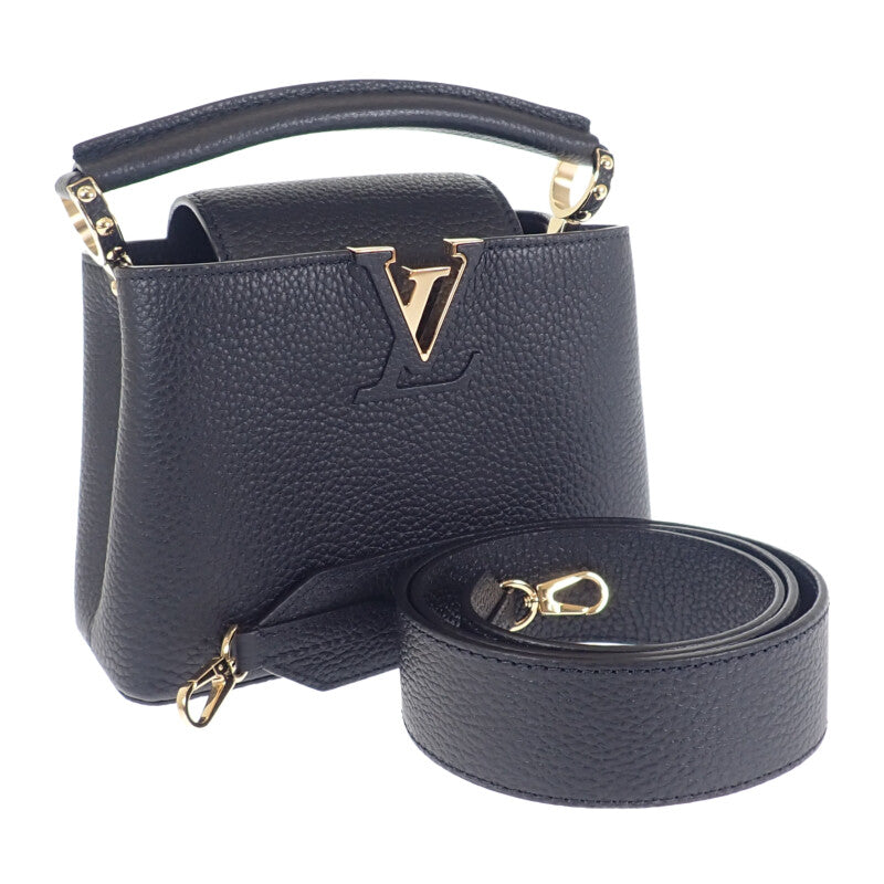 Aランク】ルイヴィトン LOUIS VUITTON カプシーヌ MINI M46234 2WAYバッグ ハンドバッグ トリヨン ノワール  【中古ブランド品通販ISEYA】