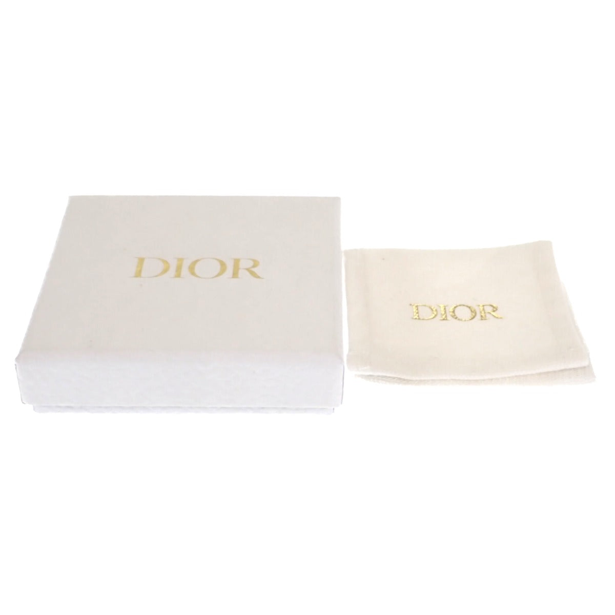 迪奧 Dior PETIT CD E1858PTCCY 耳環 金屬 黑色水晶 金色 女士【中古】【A級】