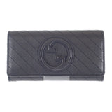 グッチ GUCCI ブロンディ コンチネンタルウォレット 760302_AACP7_1000 長財布 レザー ブラック レディース メンズ【中古】【Aランク】