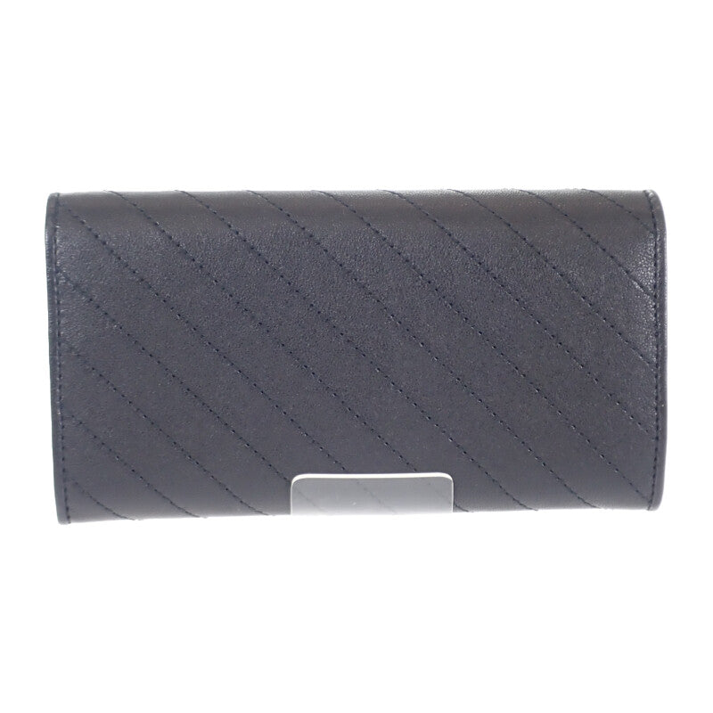 グッチ GUCCI ブロンディ コンチネンタルウォレット 760302_AACP7_1000 長財布 レザー ブラック レディース メンズ【中古】【Aランク】