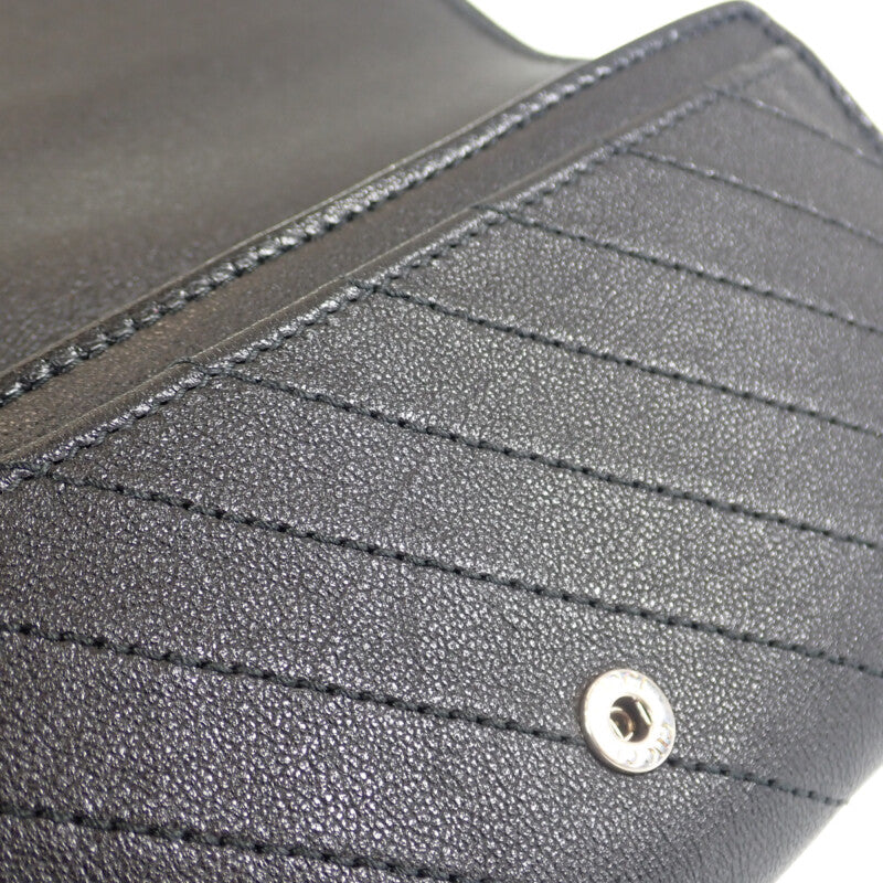 グッチ GUCCI ブロンディ コンチネンタルウォレット 760302_AACP7_1000 長財布 レザー ブラック レディース メンズ【中古】【Aランク】