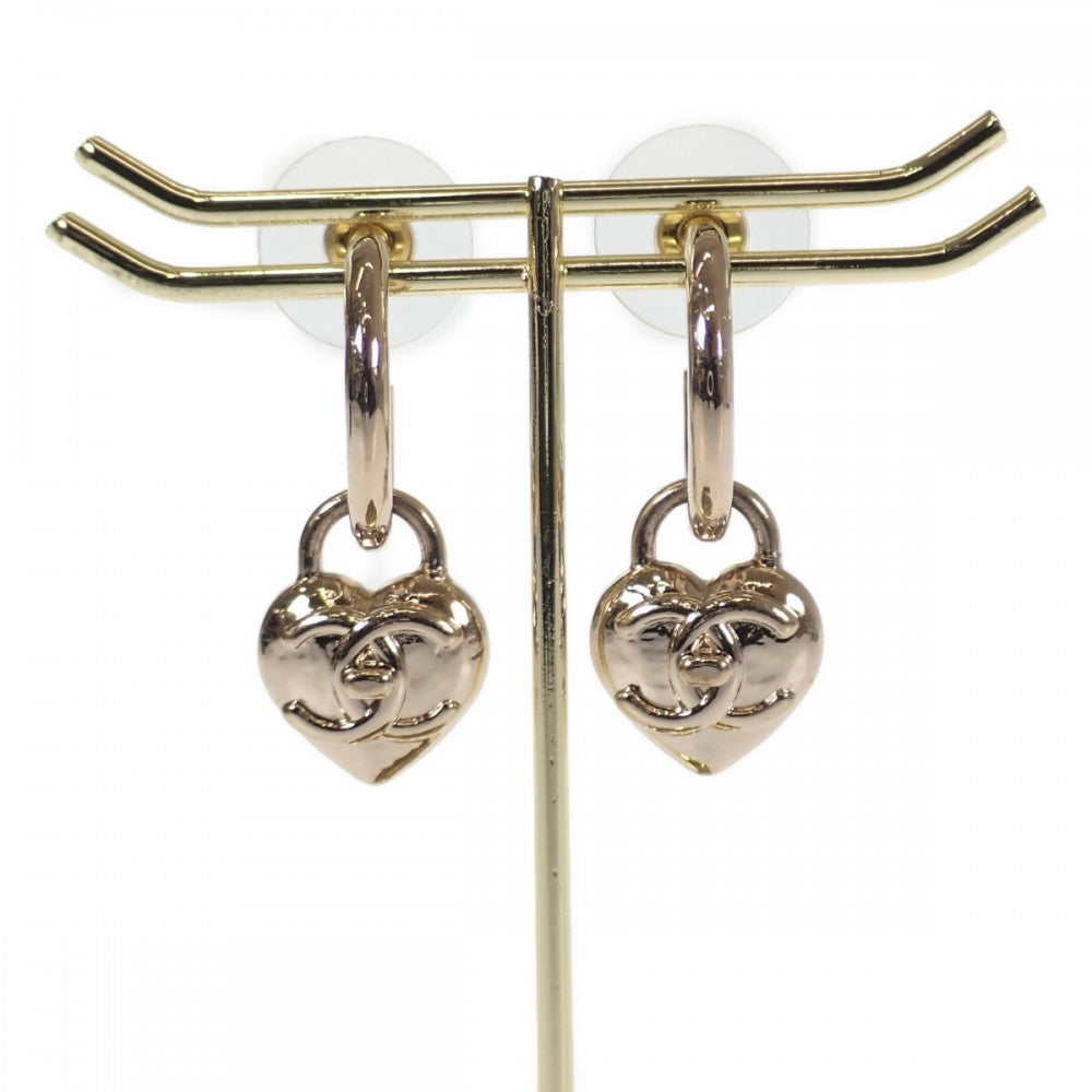 シャネル CHANEL ココマーク ハート フープ AB9094 ピアス メタル ゴールド レディース【中古】【ABランク】