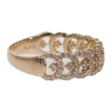 デザインジュエリー 14.5号 リング K18イエローゴールド ダイヤモンド レディース【中古】【Aランク】