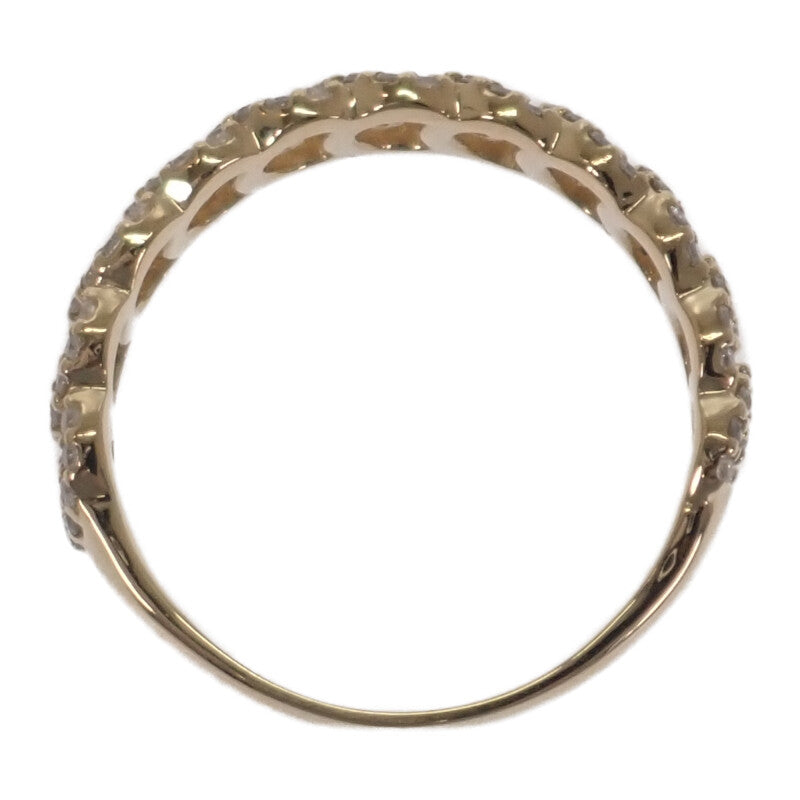 デザインジュエリー 14.5号 リング K18イエローゴールド ダイヤモンド レディース【中古】【Aランク】