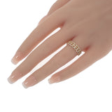 デザインジュエリー 14.5号 リング K18イエローゴールド ダイヤモンド レディース【中古】【Aランク】