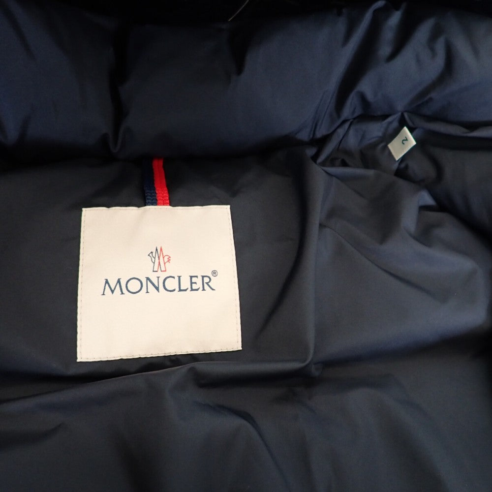 モンクレール MONCLER GLACIER アウター 2 E20914133785_549SM ダウンジャケット ポリエステル ネイビー メンズ【中古】【Aランク】