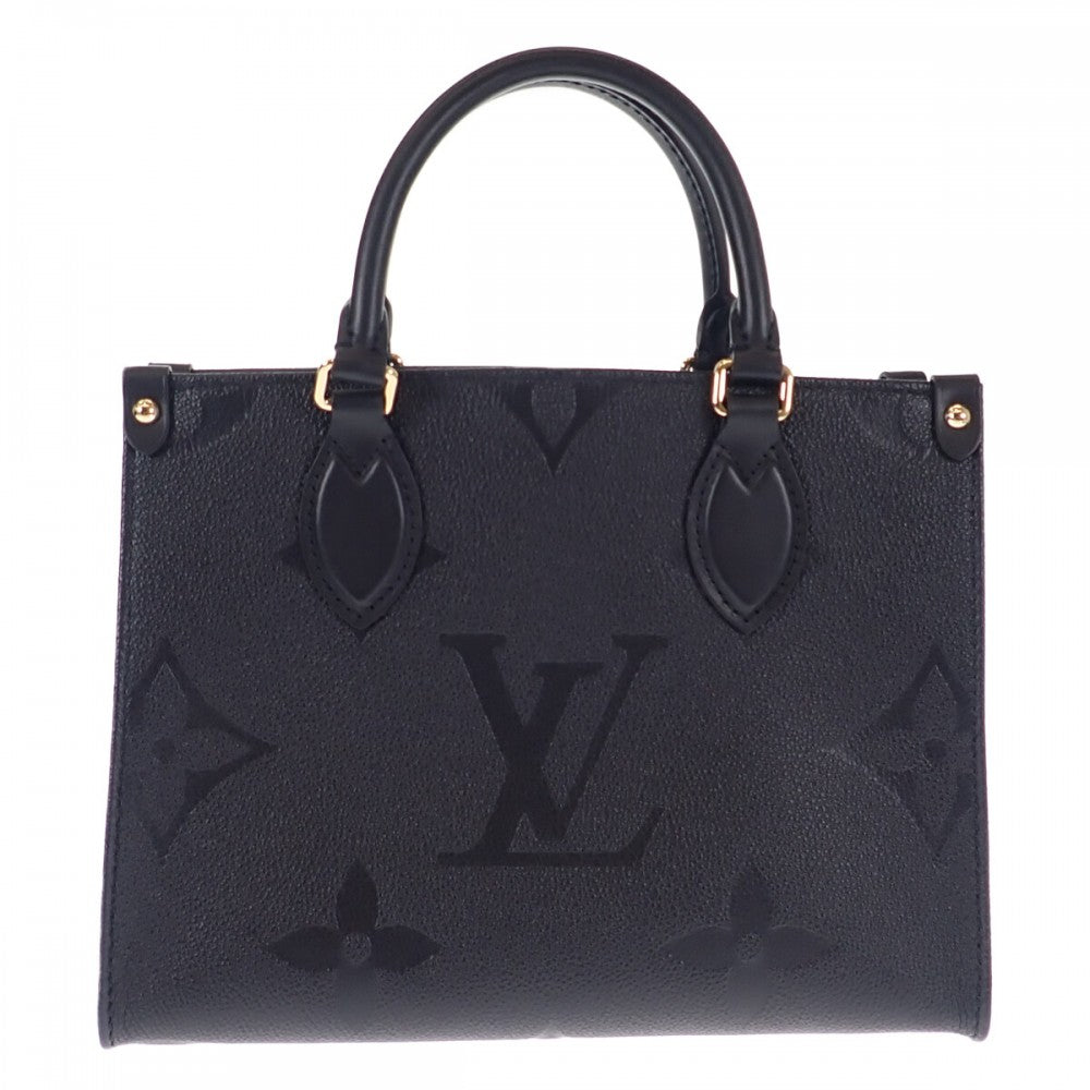 ルイヴィトン LOUIS VUITTON オンザゴーPM M45653 2WAYバッグ ショルダーバッグ アンプラント ブラック ノワール レディース【中古】【Sランク】