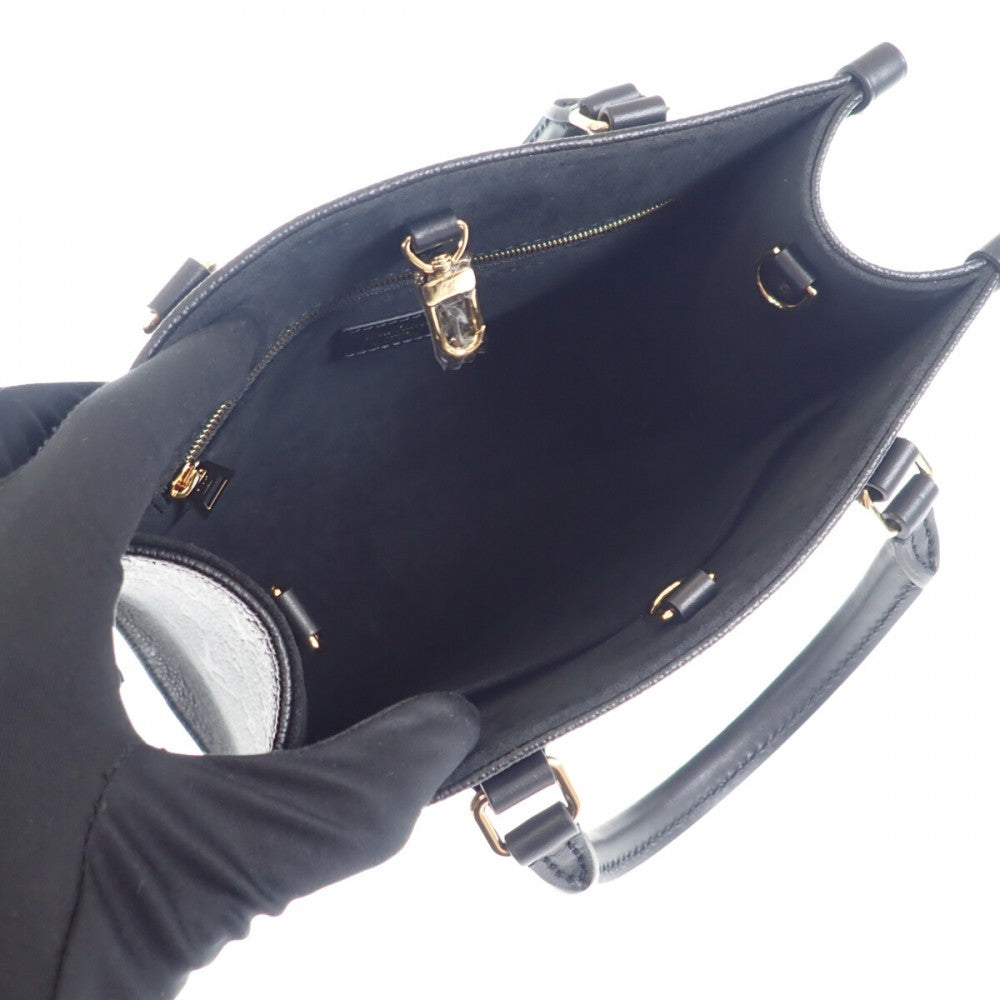 路易威登 LOUIS VUITTON OnTheGo PM M45653 兩用包 肩背包 Empreinte 黑色 Noir 女款【中古】【S級】