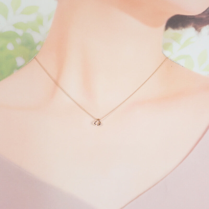 ティファニー TIFFANY&Co. エルサ ペレッティ オープンハート ペンダント 60957428 ネックレス K18ピンクゴールド レディース【中古】【Aランク】