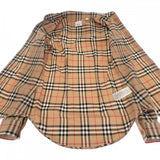 バーバリー BURBERRY ヴィンテージチェック 36 80222841 長袖シャツ コットン ポリエステル ベージュ レディース【中古】【Aランク】