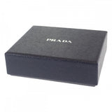 プラダ PRADA トライアングルロゴ カードケース サフィアーノ ブラック レディース【中古】【Aランク】