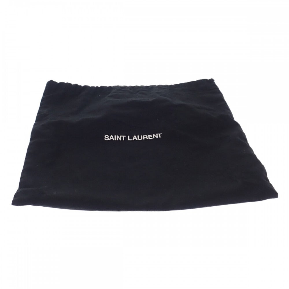 サンローラン SAINT LAURENT エンヴェロッブスモール 600195BOW961545 ショルダーバッグ キルティングレザー グレー シルバー金具 レディース【中古】【Aランク】