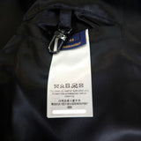 ルイヴィトン LOUIS VUITTON エンボス ジャケット 44 1A9GOS モノグラム ブルゾン ラムスキン ウール ノワール メンズ【中古】【ABランク】