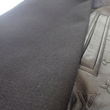 ルイヴィトン LOUIS VUITTON エンボス ジャケット 44 1A9GOS モノグラム ブルゾン ラムスキン ウール ノワール メンズ【中古】【ABランク】