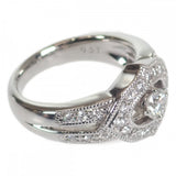 【中古】星の砂 star sand アクセサリー リング Pt900プラチナ 10.5号 ダイヤモンド レディース【Aランク】