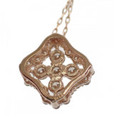 【中古】 デザイン ジュエリー ネックレス K18ピンクゴールド ダイヤモンド レディース【Nランク】