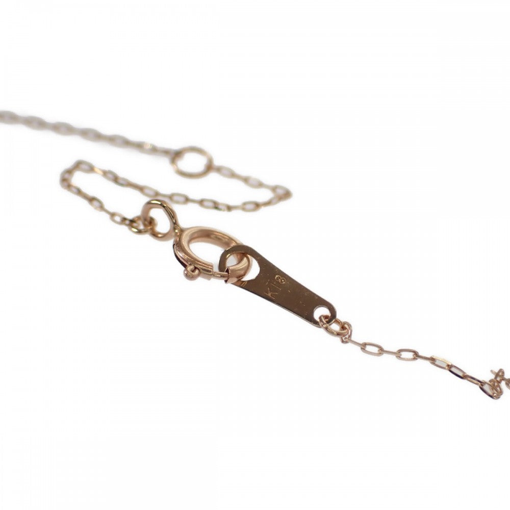 【中古】 デザイン ジュエリー ネックレス K18ピンクゴールド ダイヤモンド レディース【Nランク】