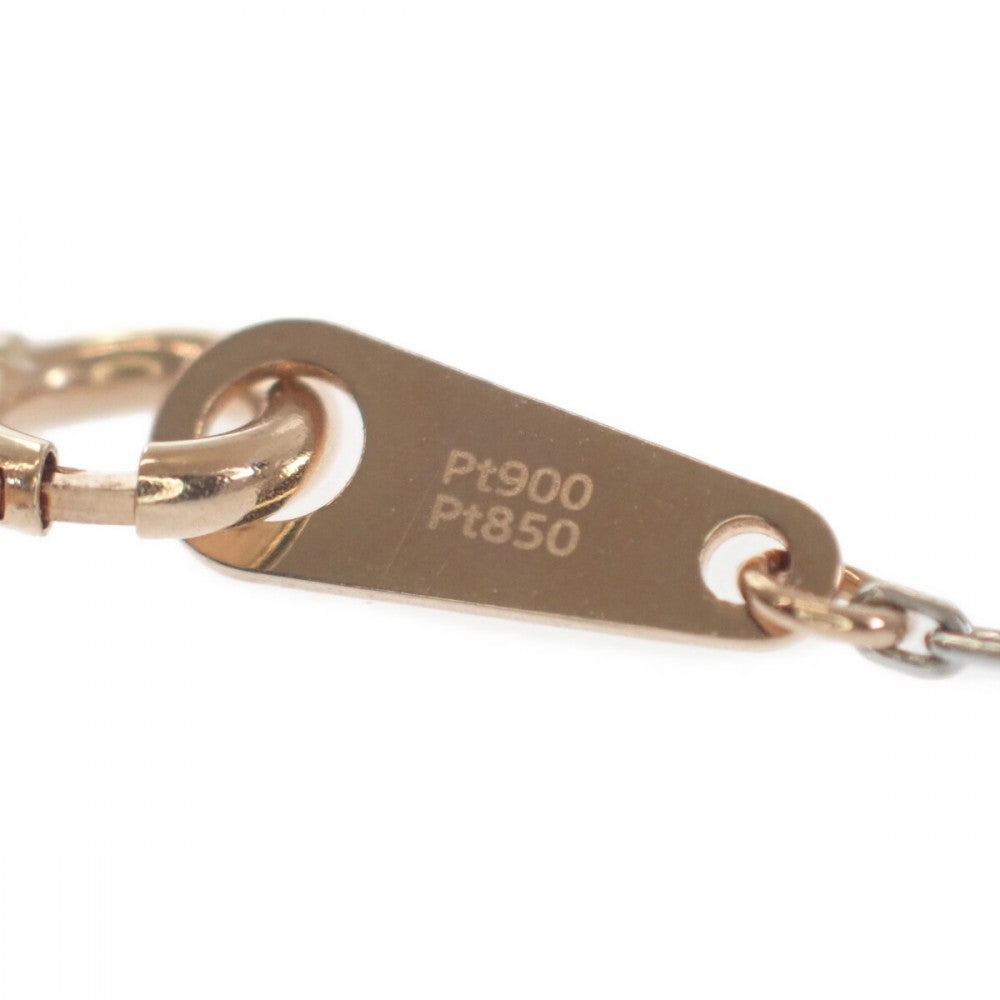 ハート デザイン ジュエリー ブレスレット K18ピンクゴールド Pt850プラチナ Pt900プラチナ ダイヤモンド レディース【中古】【Nランク】