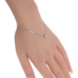 【中古】 ハート デザイン ジュエリー ブレスレット K18ピンクゴールド Pt850プラチナ Pt900プラチナ ダイヤモンド レディース【Nランク】