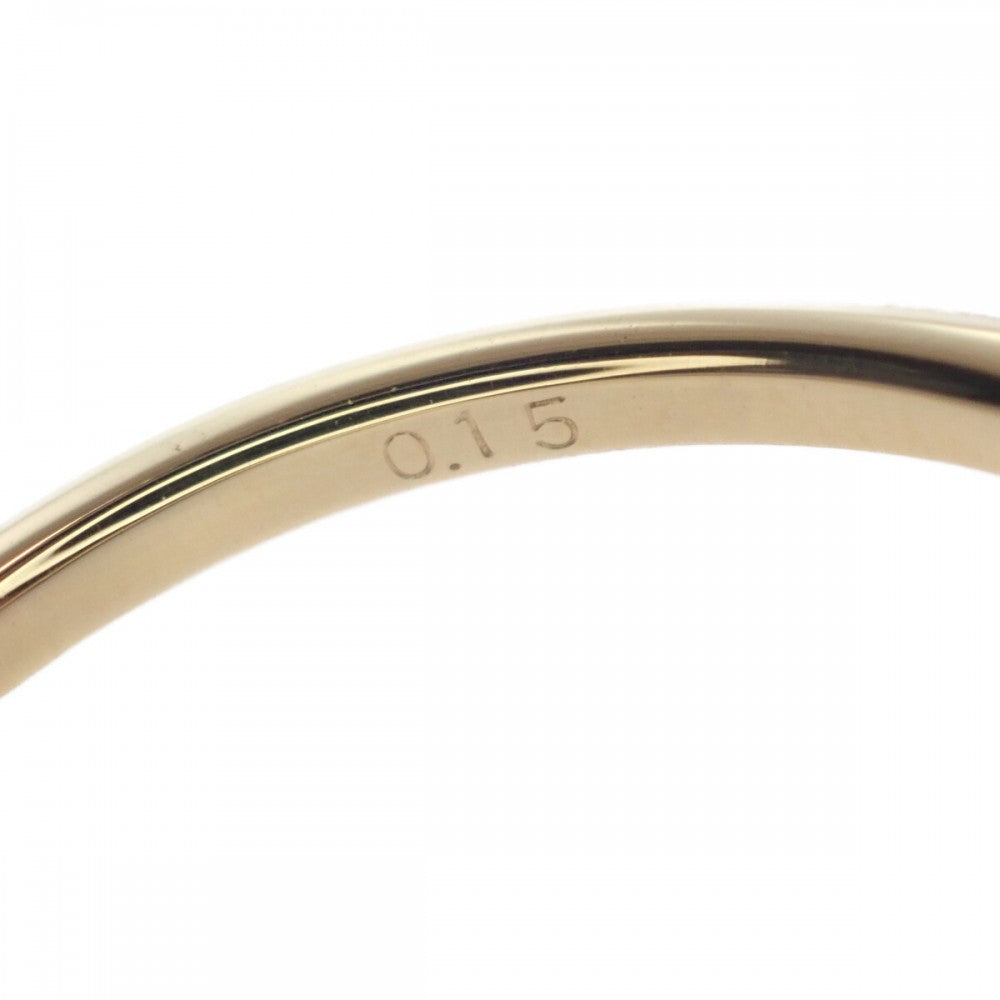 【中古】 デザイン ジュエリー クローバー リング K18イエローゴールド 11号 ダイヤモンド レディース【Aランク】