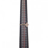 【中古】 デザイン ジュエリー クローバー リング K18イエローゴールド 11号 ダイヤモンド レディース【Aランク】