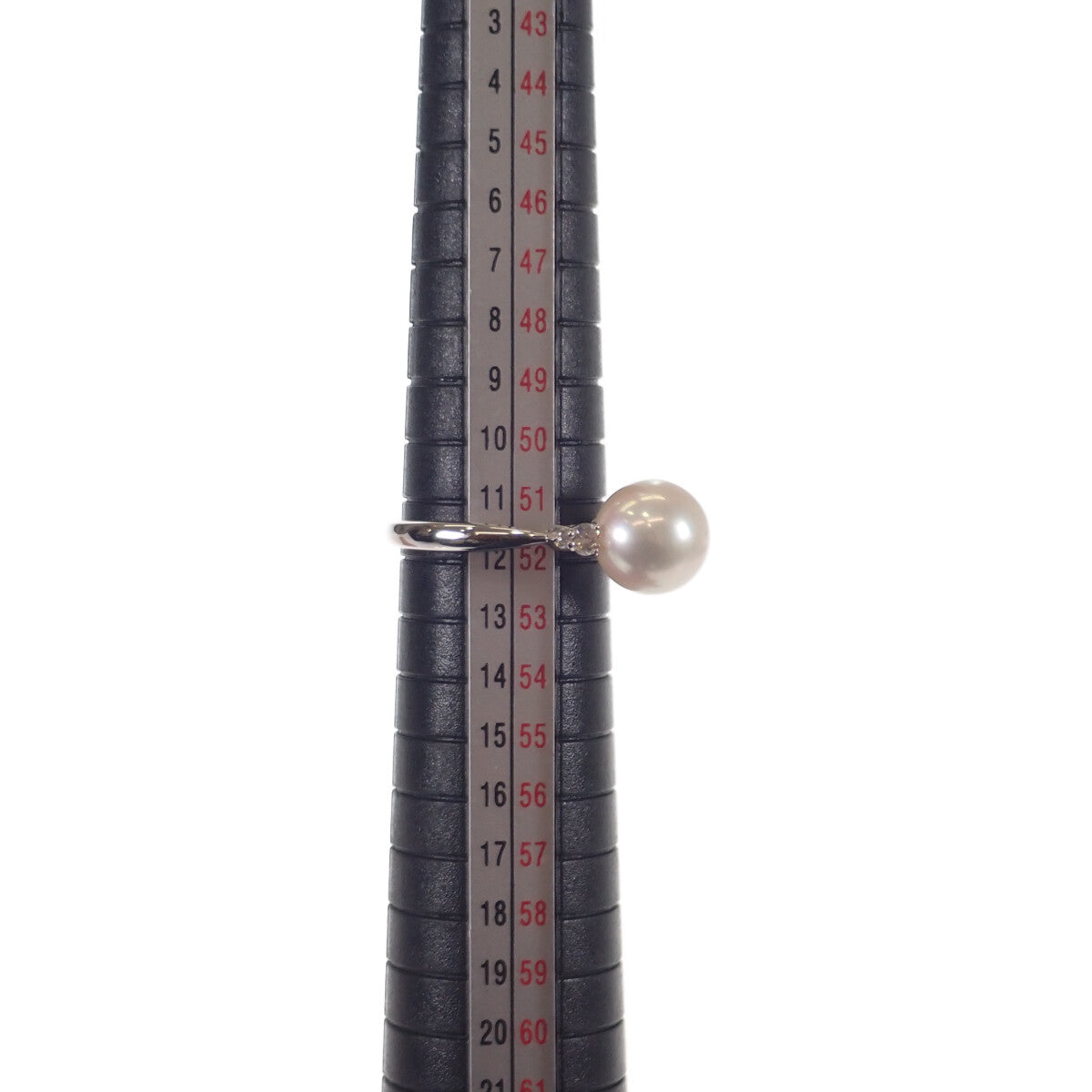 デザインリング 指輪 Pt900 プラチナ パール 真珠 約9.0mm ダイヤモンド 約11.5号 レディース ジュエリー アクセサリー 【ISEYA】