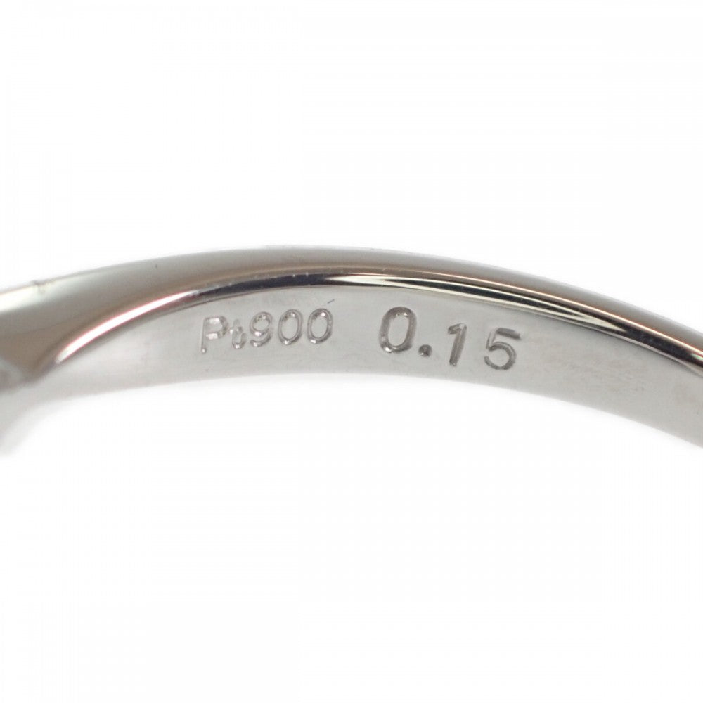 デザイン ジュエリー 11.5号 リング Pt900プラチナ パール ダイヤモンド レディース【中古】【Aランク】