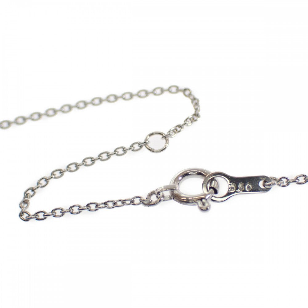 デザイン ジュエリー ハート ネックレス K18ホワイトゴールド ダイヤモンド レディース【中古】【Aランク】