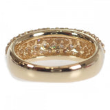 【中古】 パヴェ デザイン ジュエリー リング K18イエローゴールド 9号 ダイヤモンド レディース【Aランク】