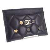 【中古】シャネル CHANEL マトラッセ AP3494_B13776_94305 カードケース ラムスキン ブラック レディース【Aランク】