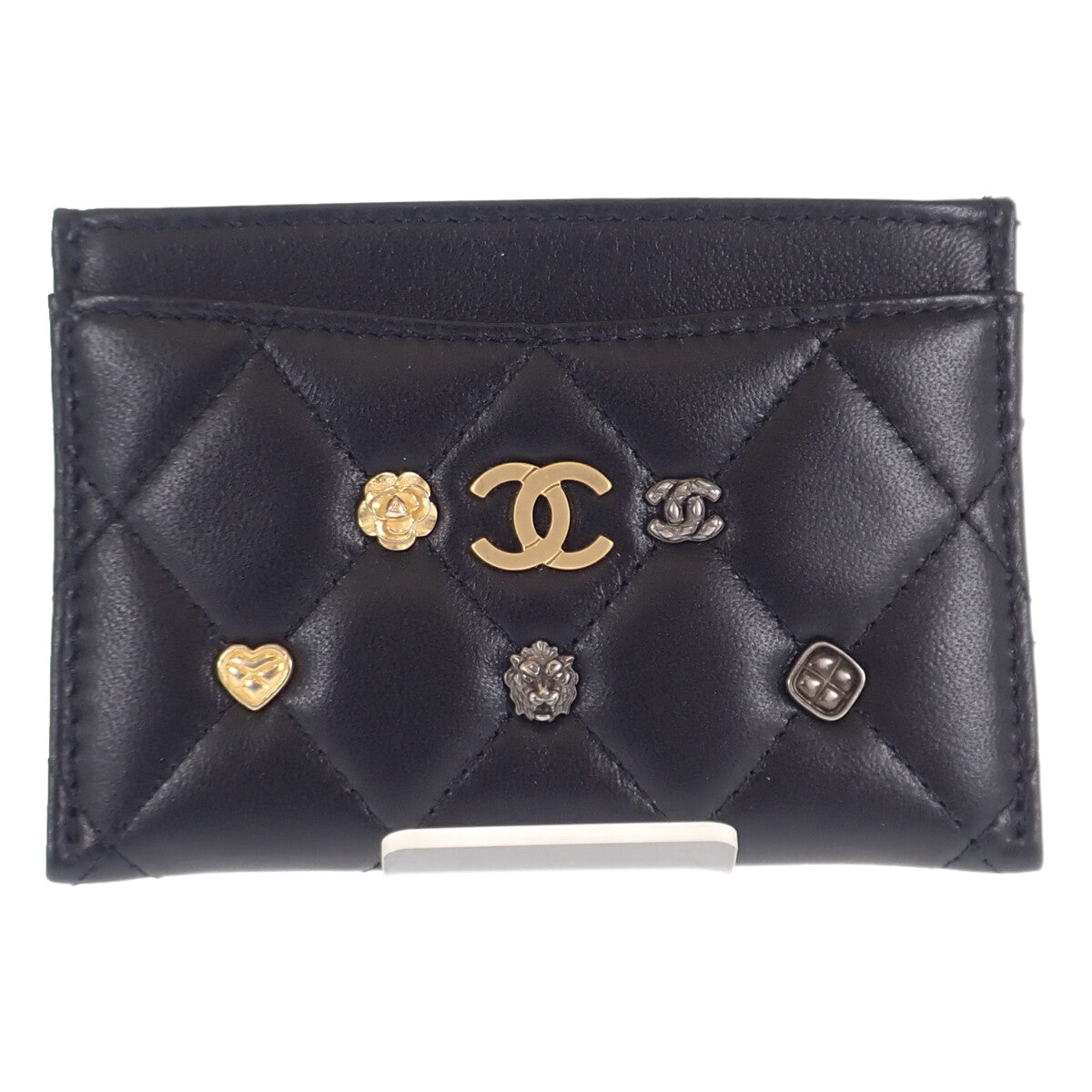 【中古】シャネル CHANEL マトラッセ AP3494_B13776_94305 カードケース ラムスキン ブラック レディース【Aランク】