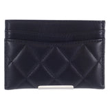 【中古】シャネル CHANEL マトラッセ AP3494_B13776_94305 カードケース ラムスキン ブラック レディース【Aランク】