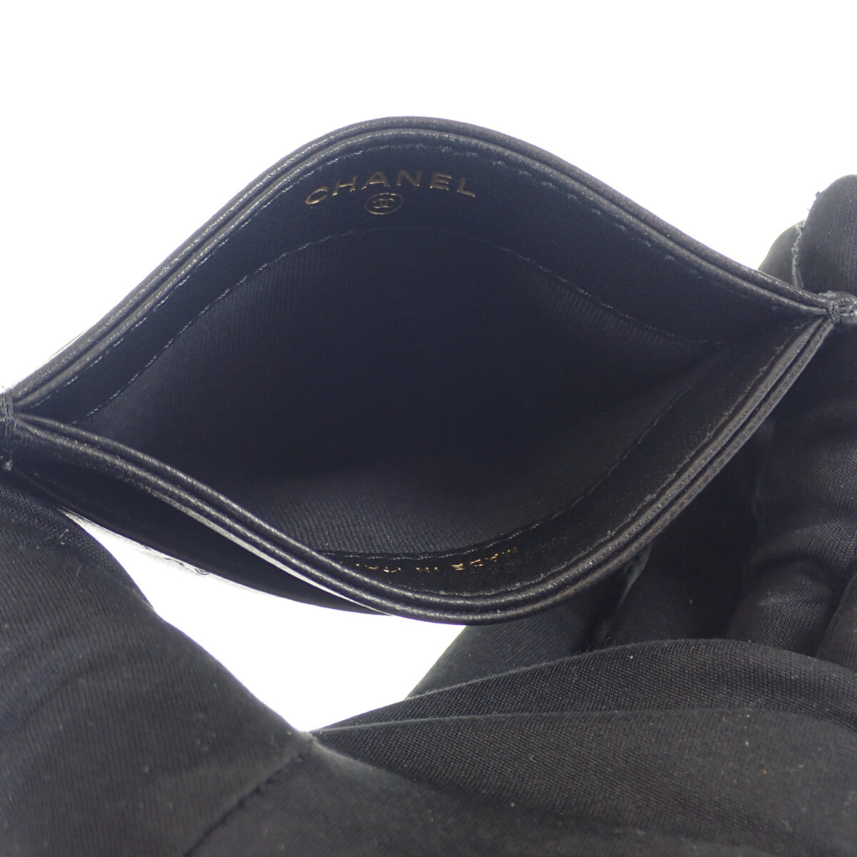 【中古】シャネル CHANEL マトラッセ AP3494_B13776_94305 カードケース ラムスキン ブラック レディース【Aランク】