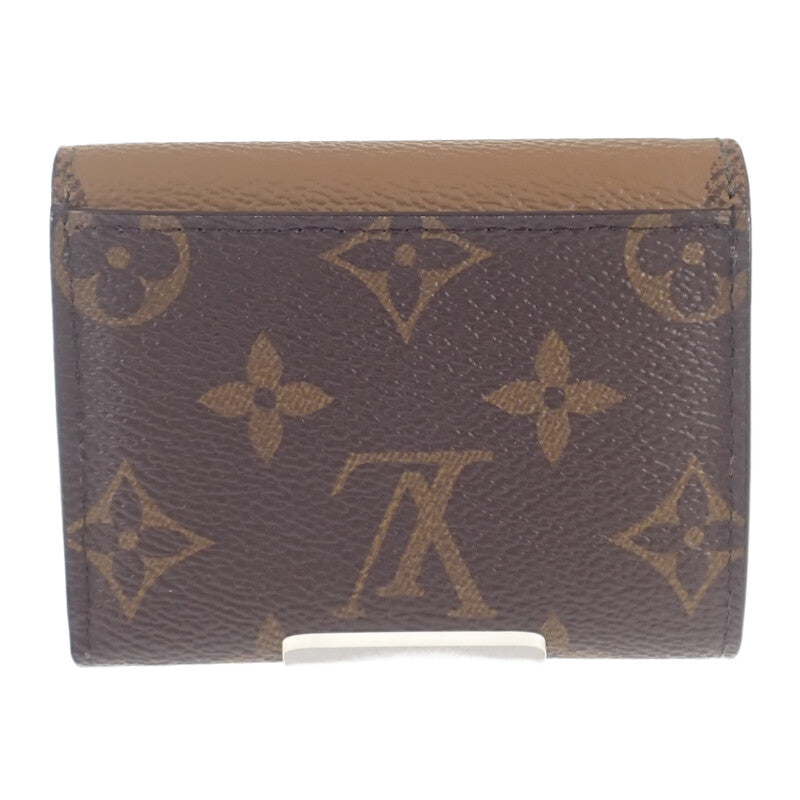 ルイヴィトン LOUIS VUITTON ポルトフォイユ・ゾエ M80725 三つ折り財布 モノグラムジャイアント ブラウン レディース【中古】【Aランク】