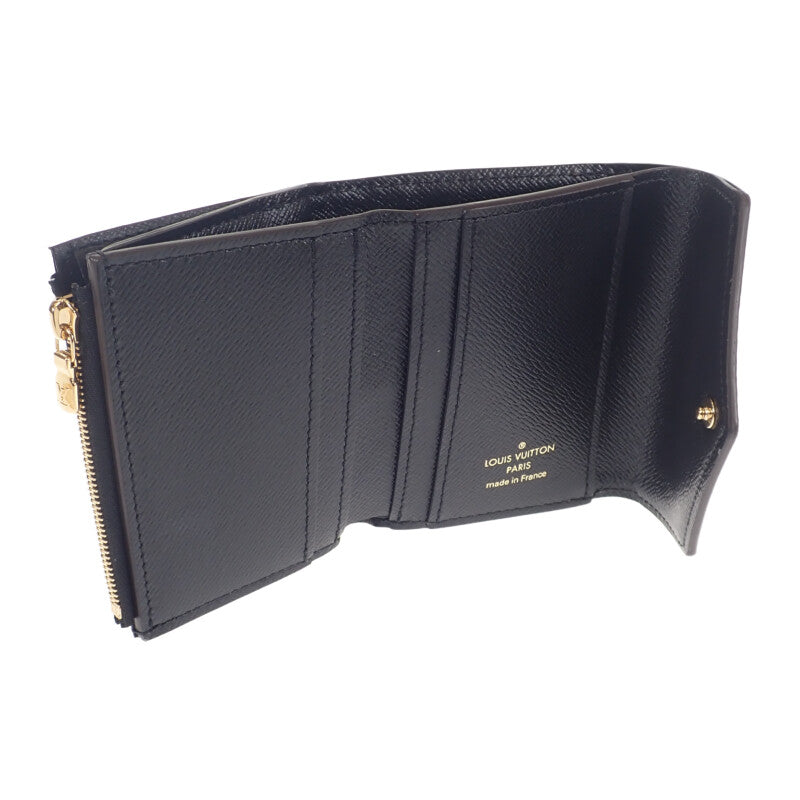 ルイヴィトン LOUIS VUITTON ポルトフォイユ・ゾエ M80725 三つ折り財布 モノグラムジャイアント ブラウン レディース【中古】【Aランク】