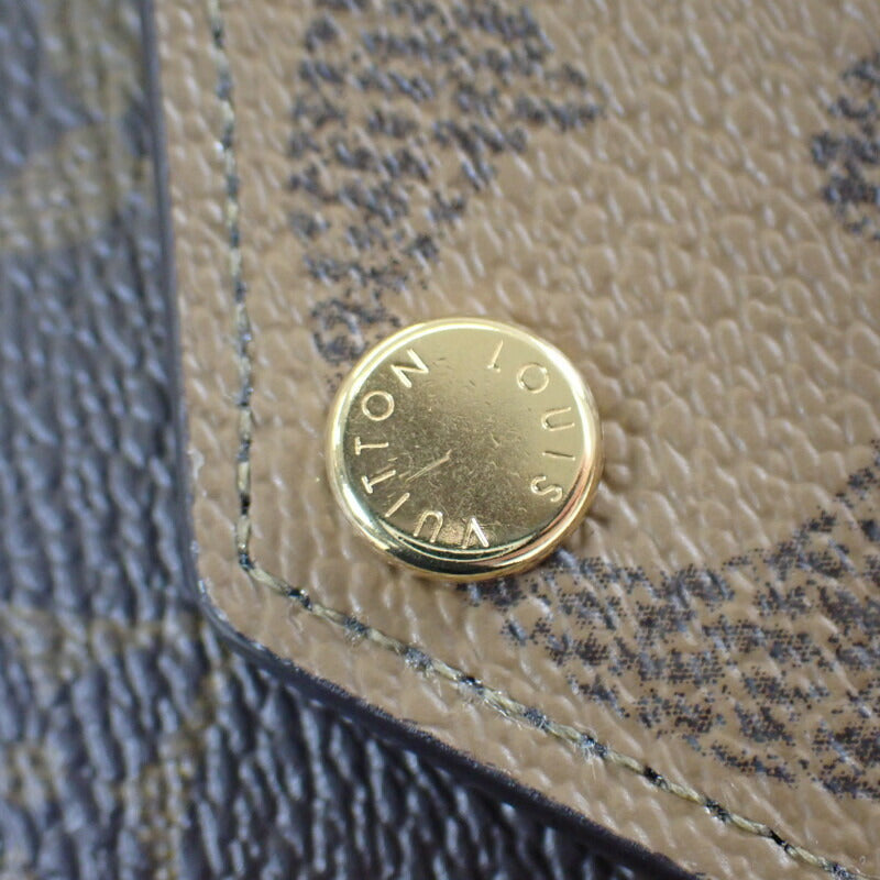 ルイヴィトン LOUIS VUITTON ポルトフォイユ・ゾエ M80725 三つ折り財布 モノグラムジャイアント ブラウン レディース【中古】【Aランク】